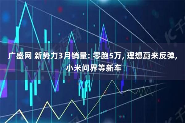 广盛网 新势力3月销量: 零跑5万, 理想蔚来反弹, 小米问界等新车