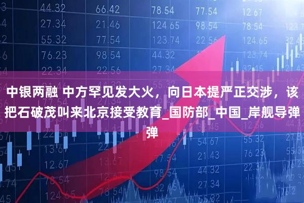 中银两融 中方罕见发大火，向日本提严正交涉，该把石破茂叫来北京接受教育_国防部_中国_岸舰导弹